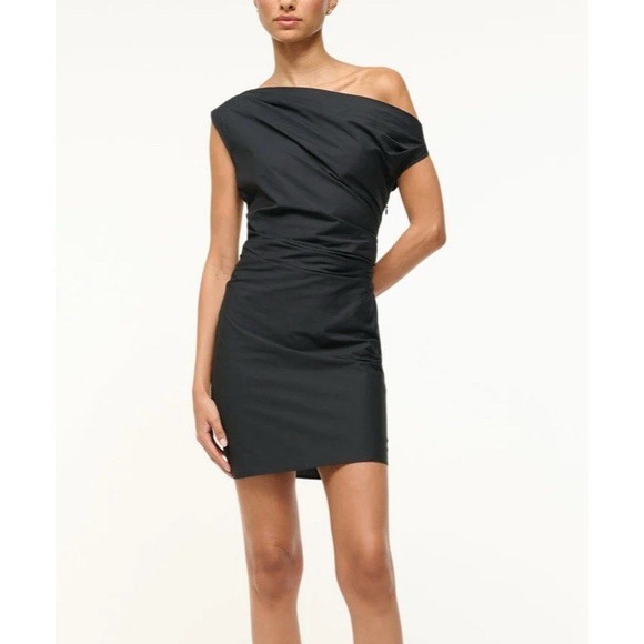 STAUD Dresses & Skirts - Staud Women's Phare Mini Dress Black‎ Size 0 NWT